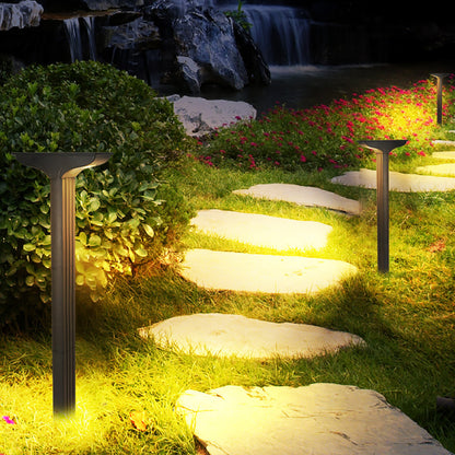 T-shaped solar lawn light, outdoor garden landscape decoration ground plug light