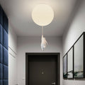 Children's room bear ceiling light, three colors intelligent dimming bedroom living room chandelier