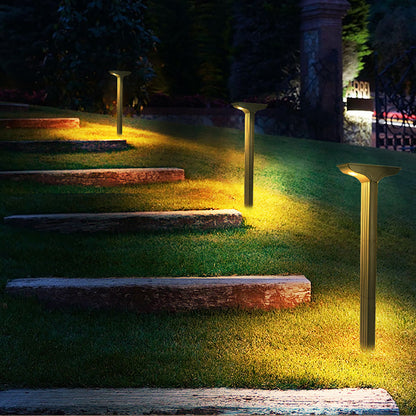 T-shaped solar lawn light, outdoor garden landscape decoration ground plug light