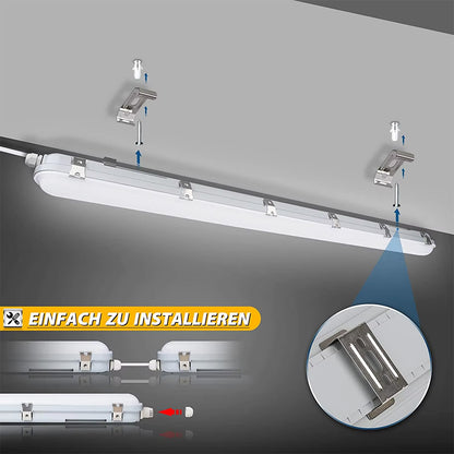 LED Tri-proof Light Double Tube Fully Sealed Workshop Light.