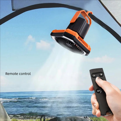 Outdoor Camping Fan Light, LED Tent Ceiling Fan Light