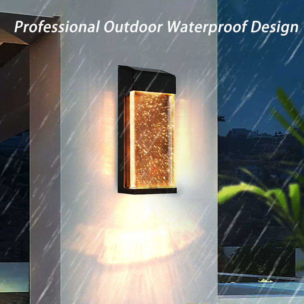 LED Outdoor Wall Light, Solar Garden Landscape Lamp
