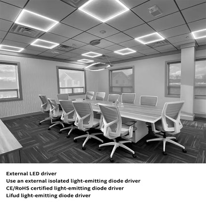 Recessed LED Ceiling Light, 150lm/w High Luminous Efficiency LED Panel Lights Square Flat Panel Lights