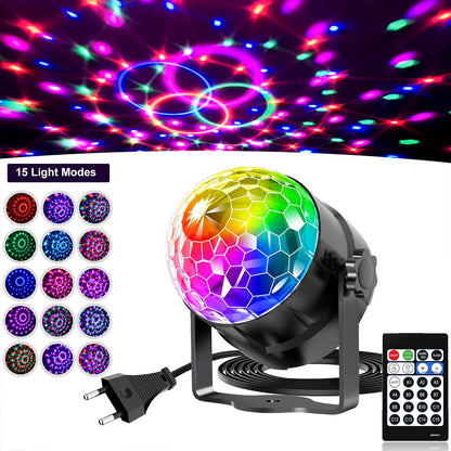 LED Remote Stage Lights, RGB Party Rotating Projection Lights