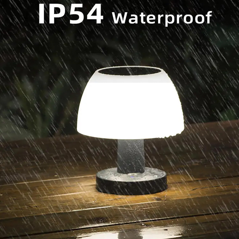 Outdoor Bar Solar Desk Lamp,Indoor Rechargeable Bedside Lamp
