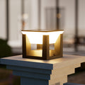 Solar pillar light,outdoor waterproof garden light,three color changing light,easy installation.