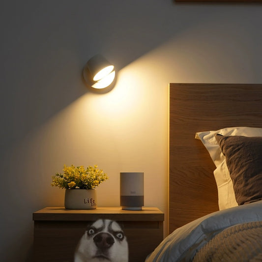 Adjustable Angle LED bedroom wall lamp, living room back wall decorative light