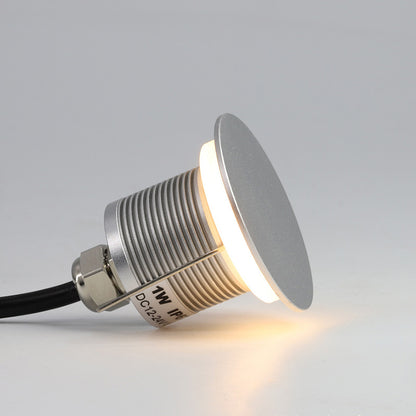 Garden underground lamp,recessed step lamp,round landscape spotlight,1W low voltage 12V 24V.