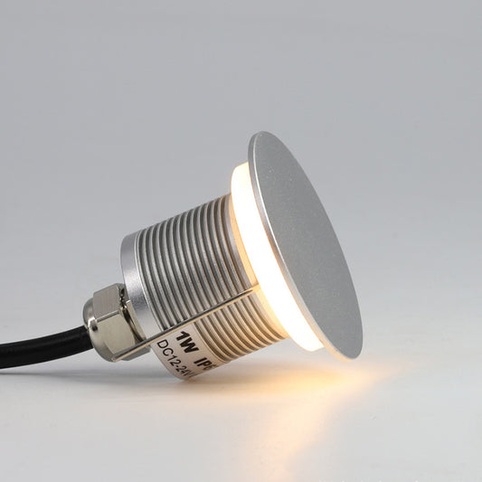 Garden underground lamp,recessed step lamp,round landscape spotlight,1W low voltage 12V 24V.