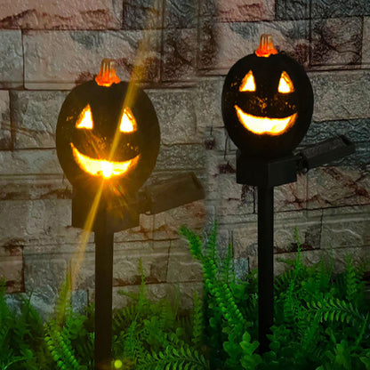 IP65 Outdoor Solar Landscape Lights, Halloween Spooky Pumpkin Garden Decoration Lights
