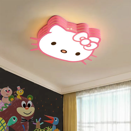 cozy kids bedroom high brightness ceiling light, kitty cat girl princess room light study light