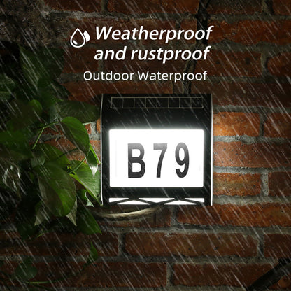 Solar Digital Door Light, Indoor Intelligent Light Sensitive Solar Wall Light