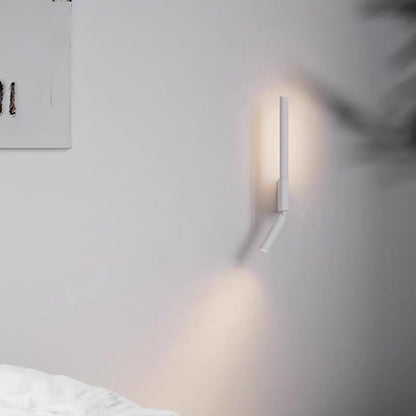 LED Bedroom Bedside Wall Sconce, Adjustable Swivel Reading Light for Study Room