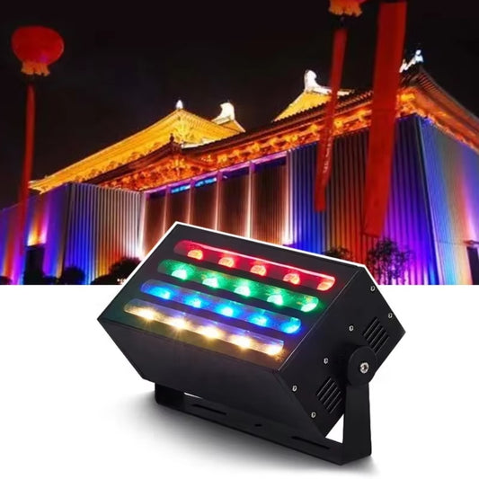 RGB Outdoor Color-adjustable Tree Lights, LED Garden Waterproof Spotlights