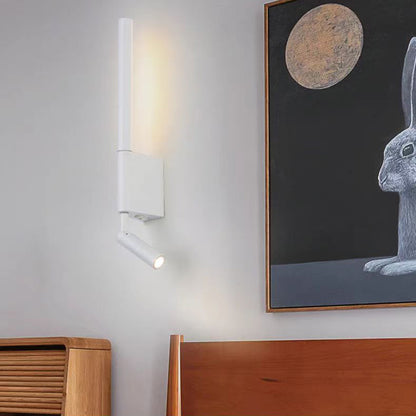 LED Bedroom Bedside Wall Sconce, Adjustable Swivel Reading Light for Study Room