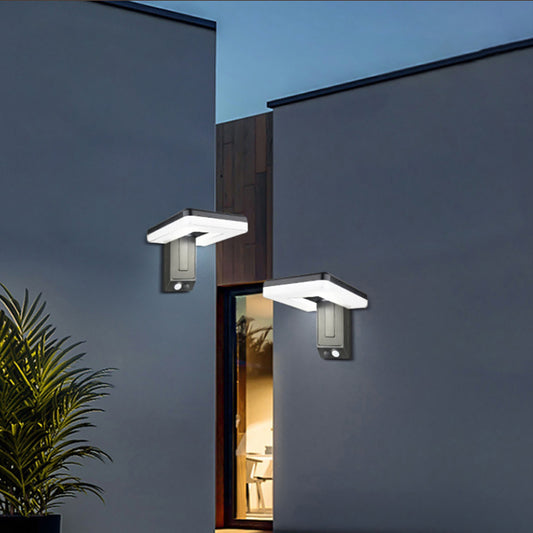 Outdoor Smart Solar Wall Sconce, Patio Collapsible Door Sign Lights