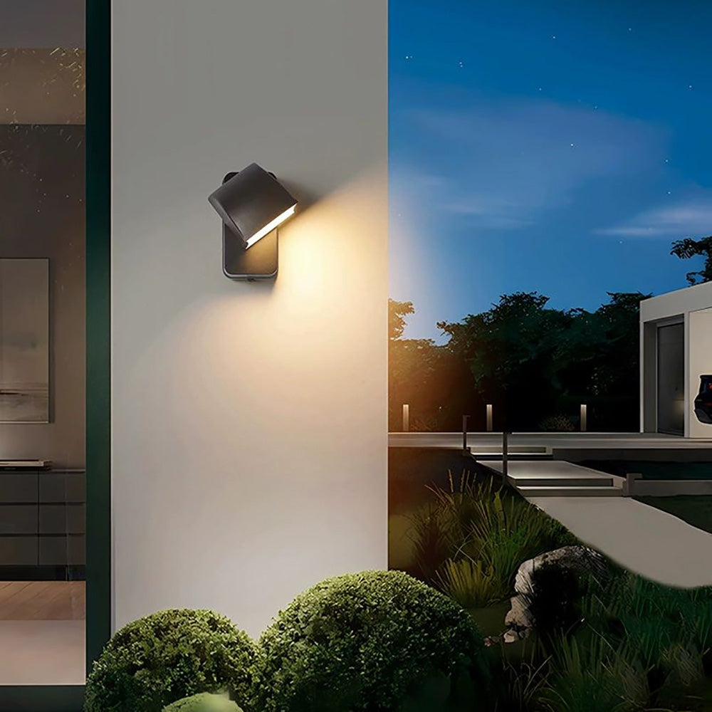 Rotatable Bedroom Wall Sconce, Park LED Waterproof Backdrop Decorative Lights