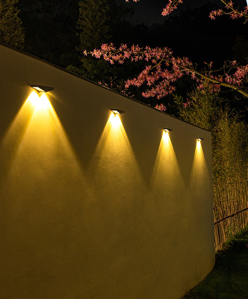 Outdoor solar garden lights, outdoor wall exclusive spotlights , Garden Ambiance Wall Washer Lights
