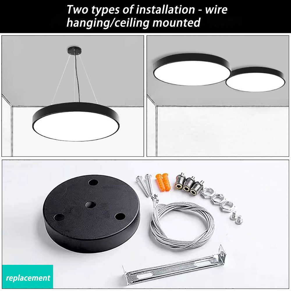 LED simple living room round pendant light for office bedroom mall decoration Lighting