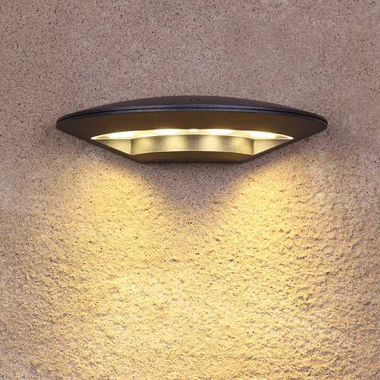 Fan shaped outdoor wall light, courtyard LED creative waterproof exterior wall light