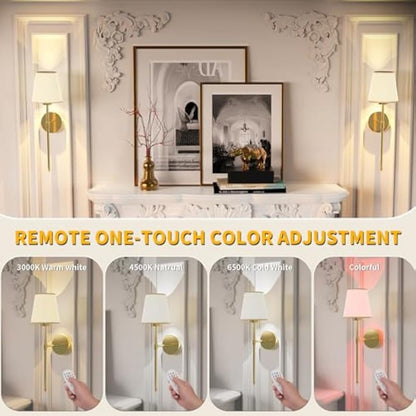 LED Bedroom Bedside Ambiance Wall Sconce, Wiring Free Decorative Lighting For Living Room