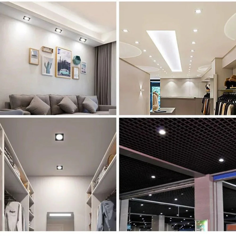 LED Dimmable Recessed Downlight, Indoor Ceiling Grid Light