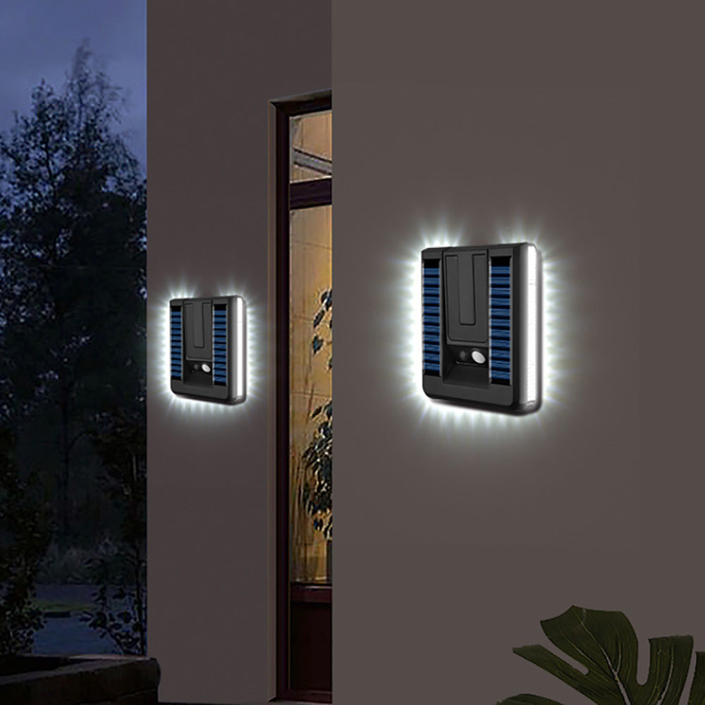 Outdoor Smart Solar Wall Sconce, Patio Collapsible Door Sign Lights