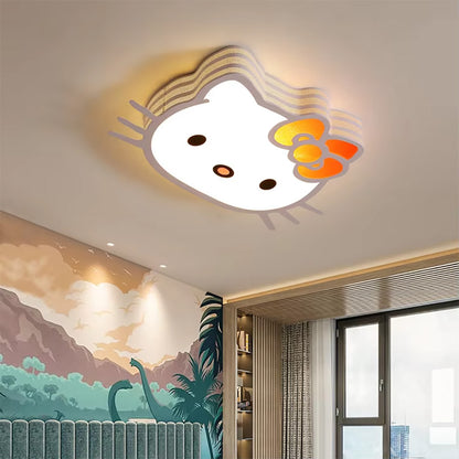 cozy kids bedroom high brightness ceiling light, kitty cat girl princess room light study light