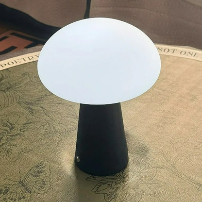 LED touch mushroom table lamp, bedroom bedside retro decorative ambient light