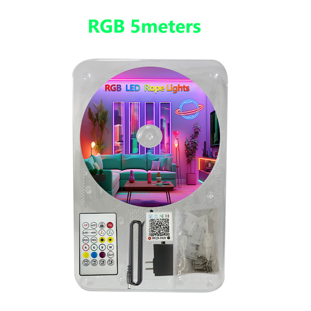 RGB Smart Sound Control Phantom Neon Strip， IP67 Grade Protection Silicone Ambient Light Strip