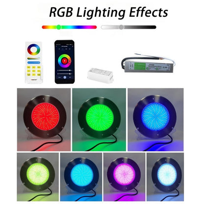 IP68 Waterproof Underwater Light,Smart Wall-Mounted Pool Light