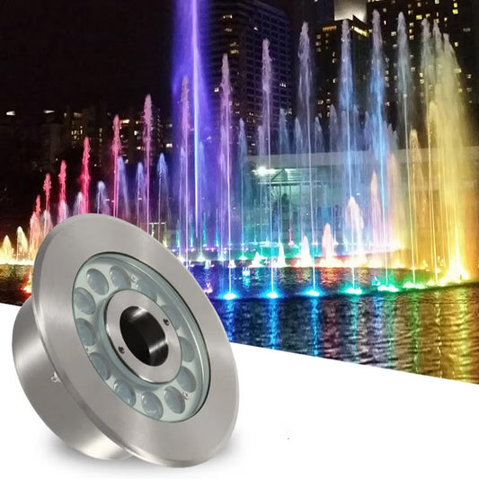 IP68 Outdoor Fountain Light, Underwater Waterproof Colorful Pool Light