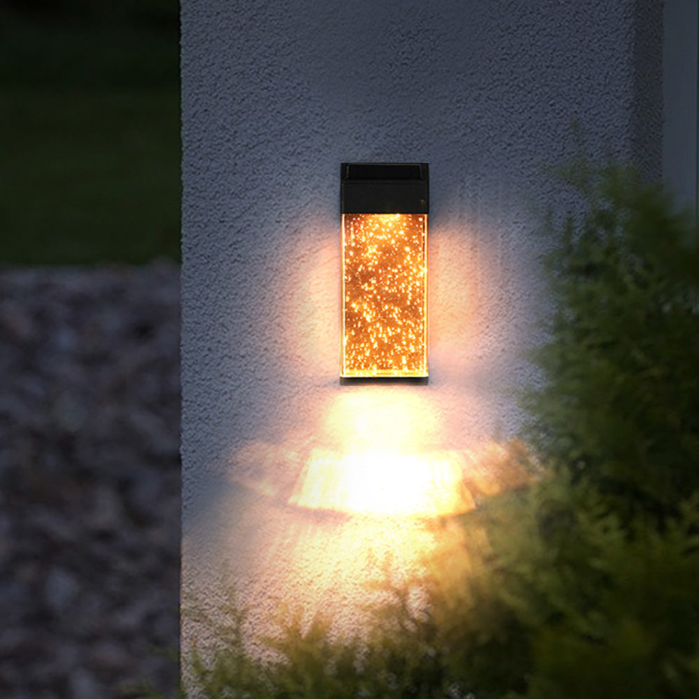 LED Outdoor Wall Light, Solar Garden Landscape Lamp