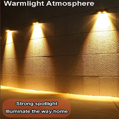 IP65 waterproof solar wall light, outdoor night garden park lighting