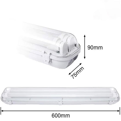 LED Tri-proof Light Double Tube Fully Sealed Workshop Light.