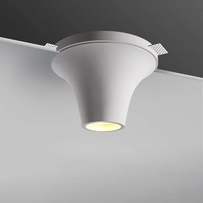Recessed Intelligent Remote Control Downlight, Creative Water Drop Decorative Gypsum Lamp for Living Room