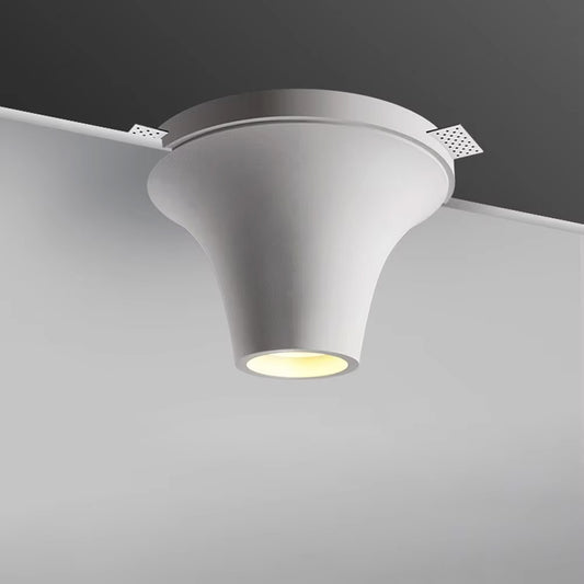 Recessed Intelligent Remote Control Downlight, Creative Water Drop Decorative Gypsum Lamp for Living Room