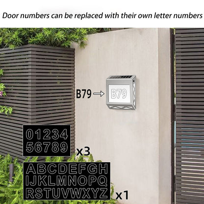 Solar Digital Door Light, Indoor Intelligent Light Sensitive Solar Wall Light