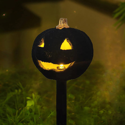 IP65 Outdoor Solar Landscape Lights, Halloween Spooky Pumpkin Garden Decoration Lights