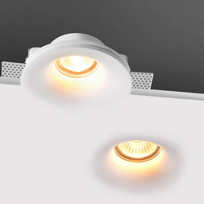 Recessed Gypsum Downlight, LED Anti-Glare Living Room Bedroom Aisle Home Lighting Ceiling Lights