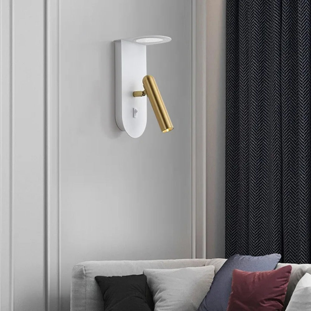 LED Rotatable Wall Sconce, Bedroom Bedside Spotlight
