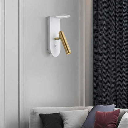 LED Rotatable Wall Sconce, Bedroom Bedside Spotlight