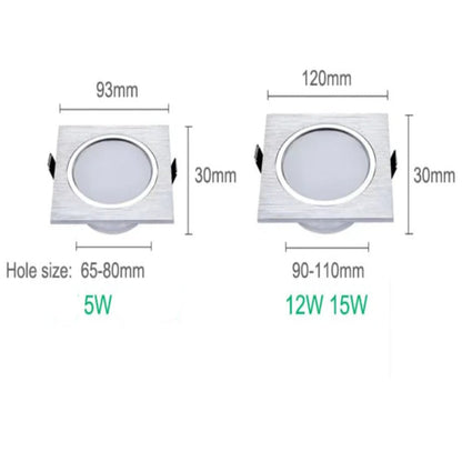 LED Dimmable Recessed Downlight, Indoor Ceiling Grid Light