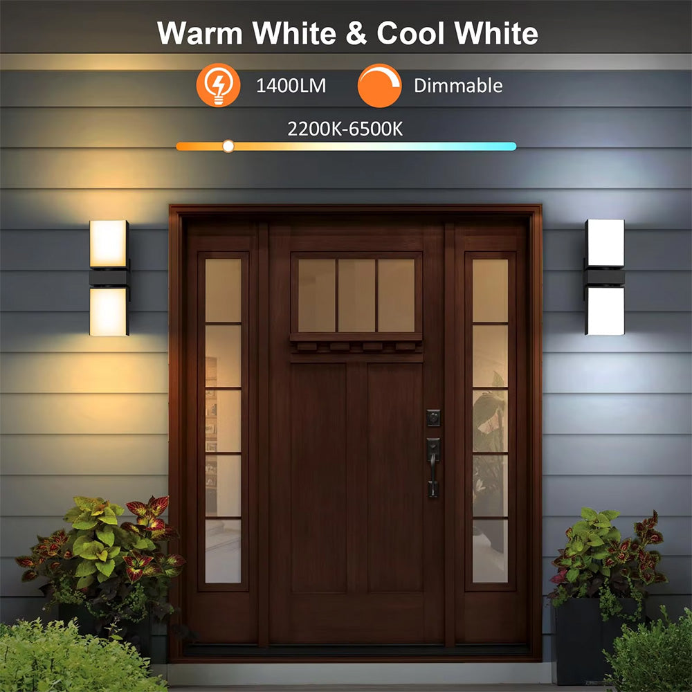 RGB Outdoor Wall Light, IP65 Smart Waterproof Landscape Light