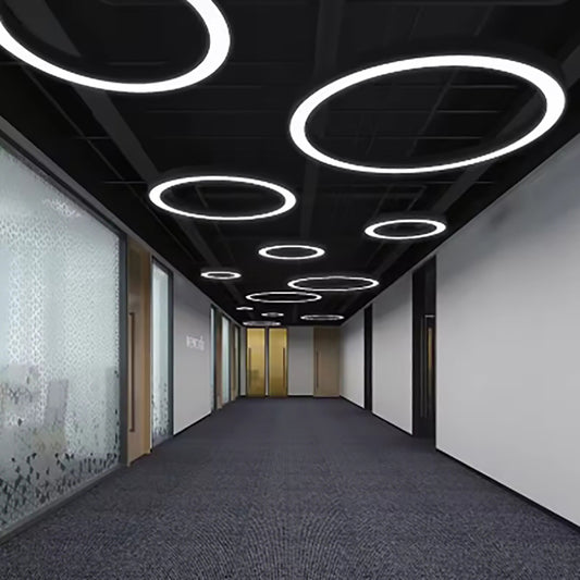 LED simple living room round pendant light for office bedroom mall decoration Lighting