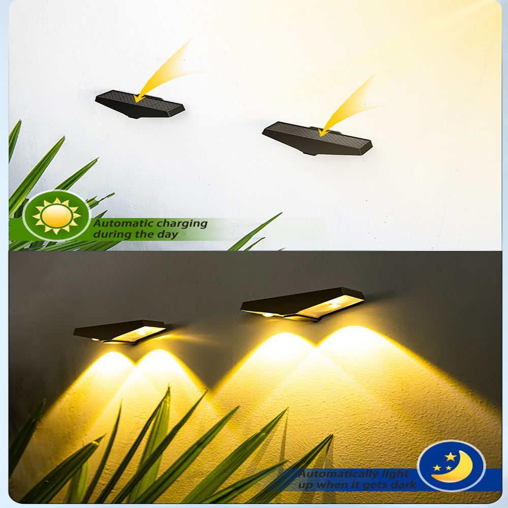 Outdoor solar garden lights, outdoor wall exclusive spotlights , Garden Ambiance Wall Washer Lights