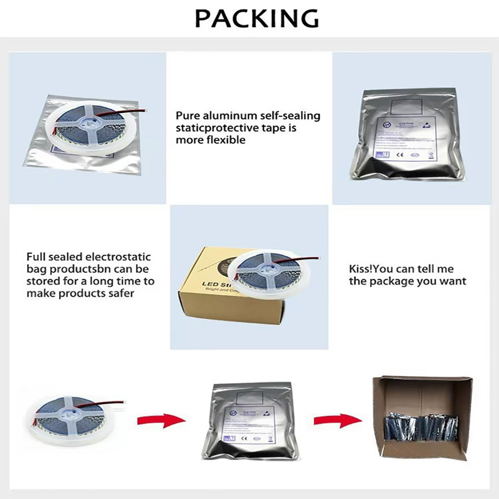 High brightness 90lm/w recessed strip light, IP65 waterproof grade silicone dresser creative strip light decoration