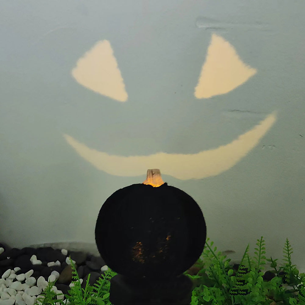IP65 Outdoor Solar Landscape Lights, Halloween Spooky Pumpkin Garden Decoration Lights