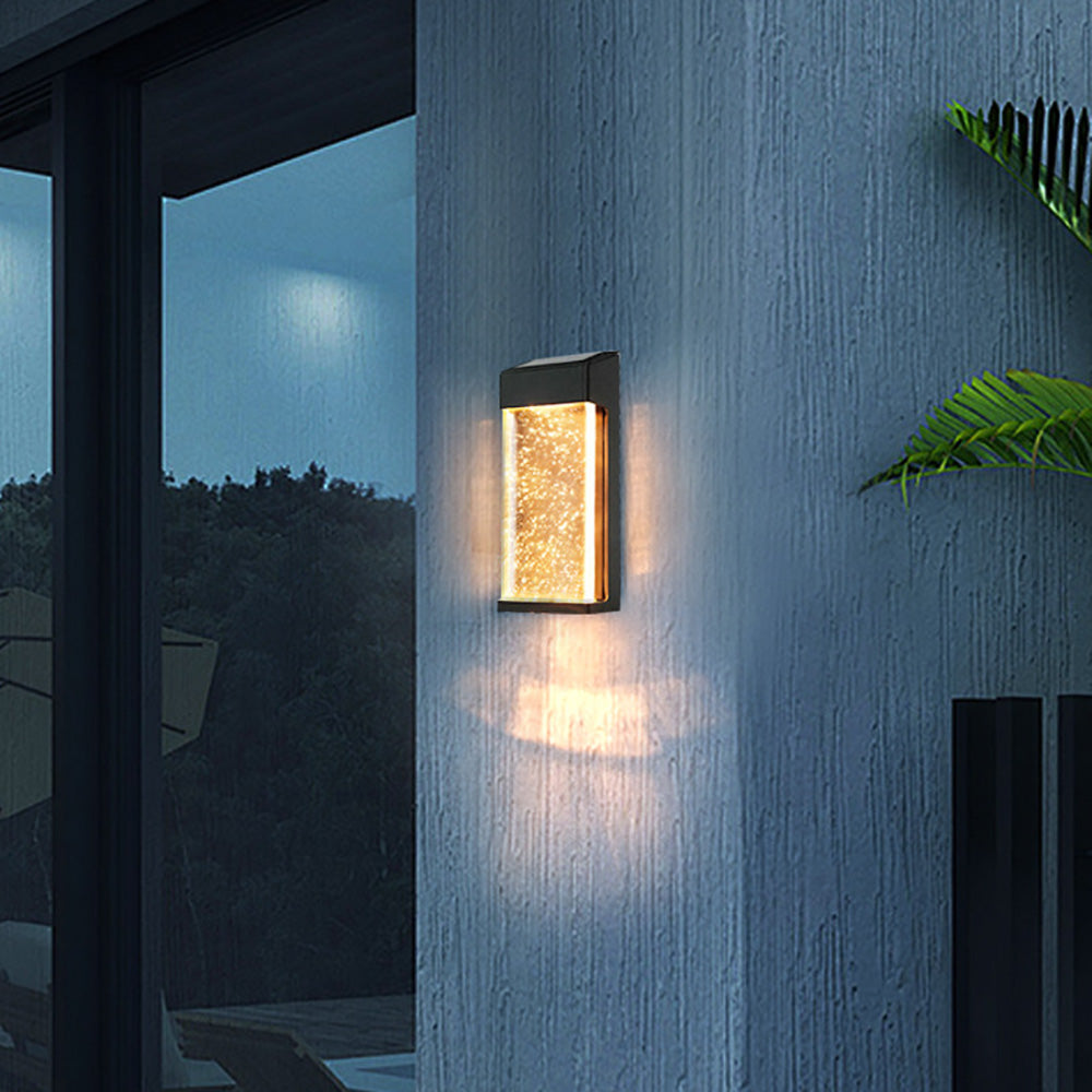LED Outdoor Wall Light, Solar Garden Landscape Lamp