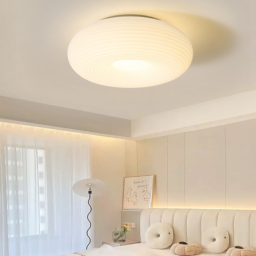 LED Eye Care Ceiling Light, Bedroom Pumpkin Stripe Lighting